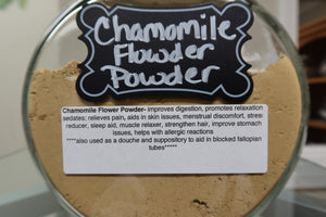 Chamomile flower powder